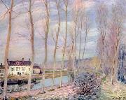 Alfred Sisley Loing-Kanal oil painting reproduction